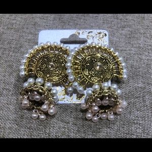 Women’s Authentic Traditional India Classic Dangle Earring With Beads